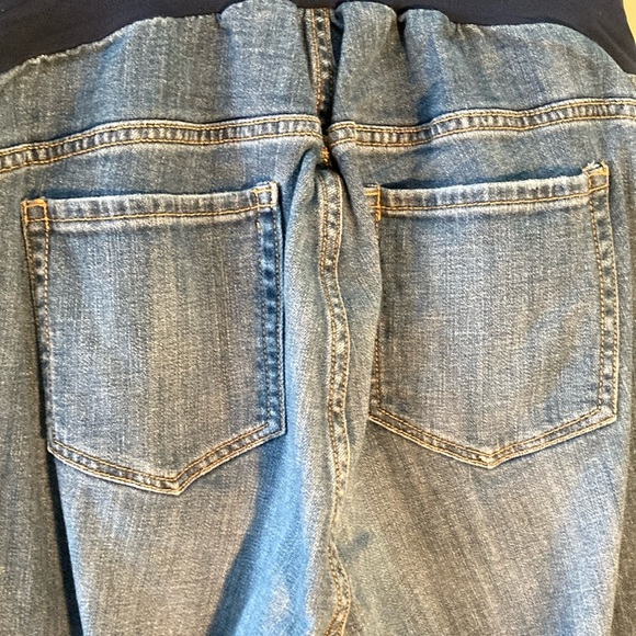 Indigo Blue Capri Pants with Elastic Waistband - Picture 7 of 12